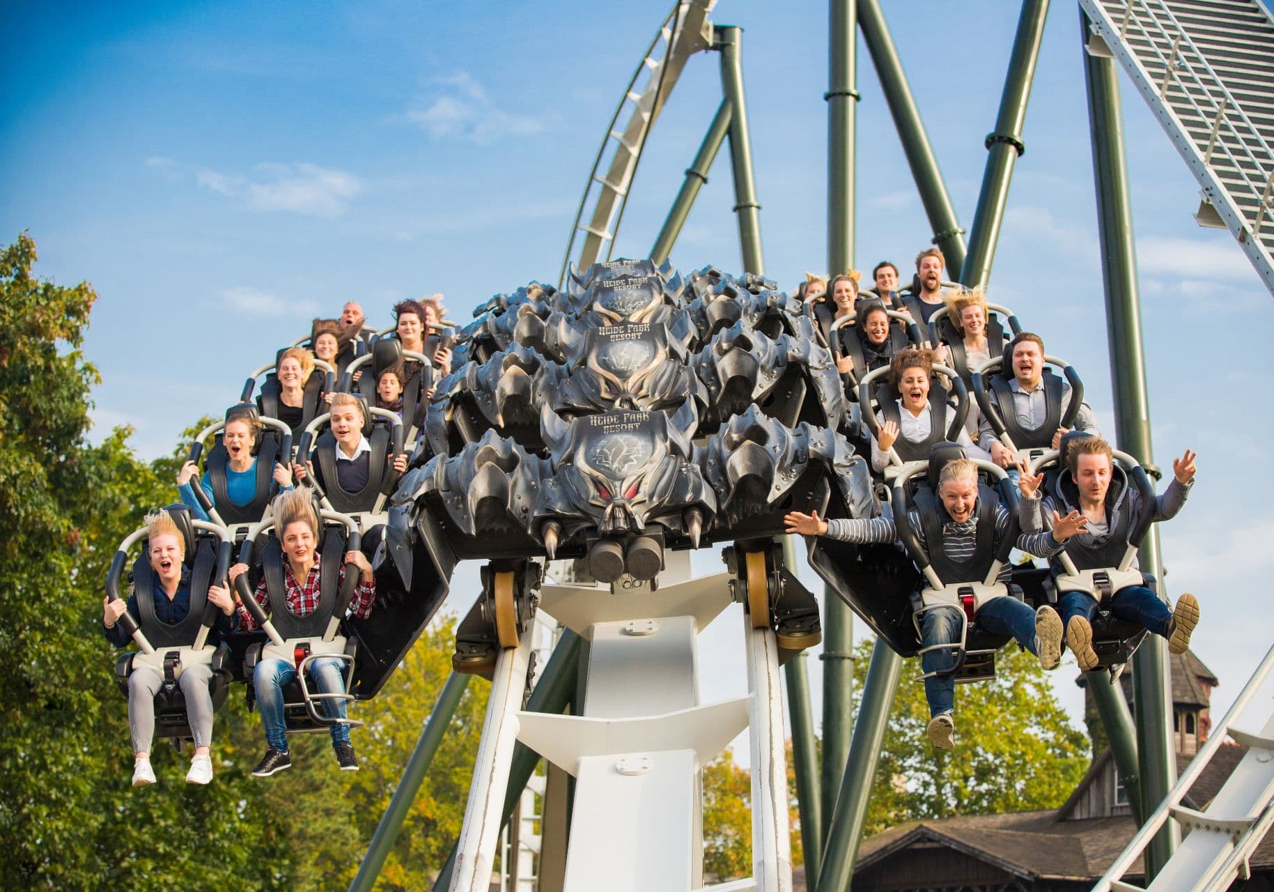 Flug der daemonen rutsjebane i Heide Park