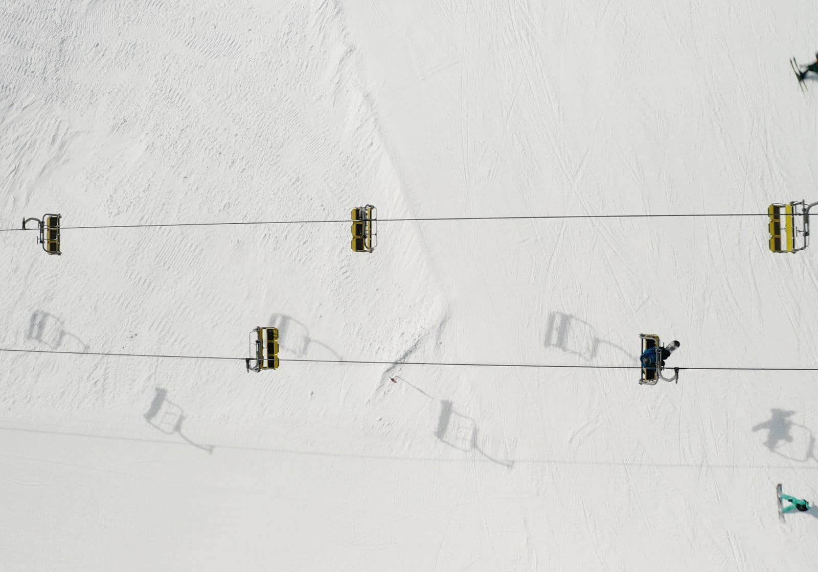 Skilifte set fra oven