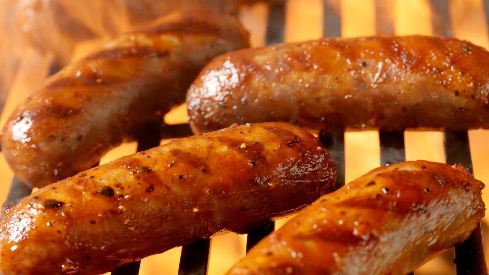 Curry wurst sausages